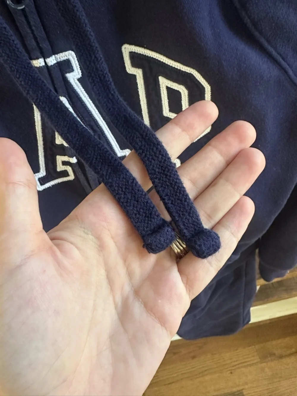 GAP Sweat Set Navy Blue Full-Zip Hoodie & Wide Sweat Pants - Picture 6 of 12